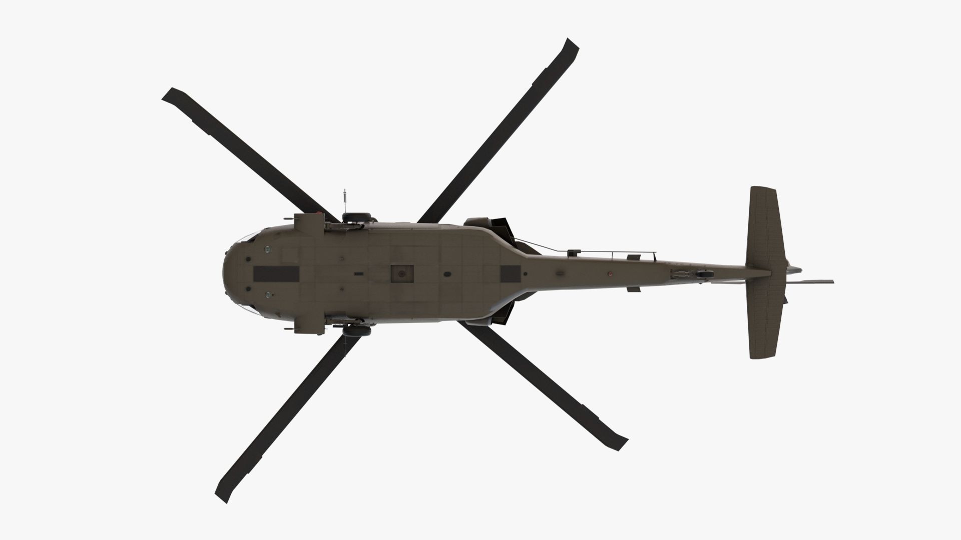 UH60 Blackhawk Low-poly 3D model_4