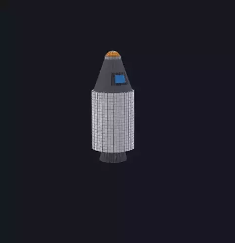 Basic Low Poly Rocket