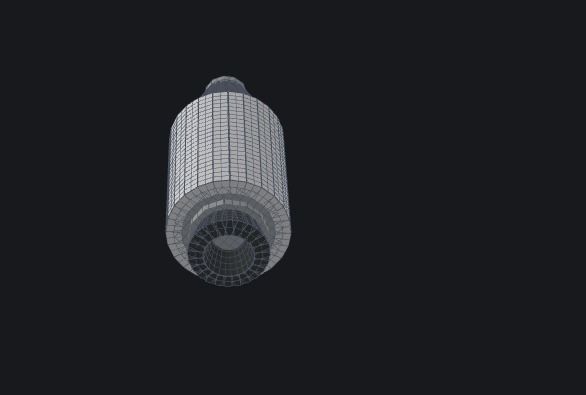 Basic Low Poly Rocket Low-poly 3D model_1