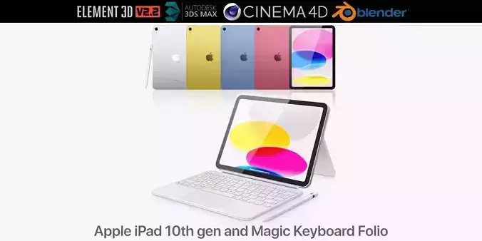 Apple iPad 10th gen and Magic Keyboard Folio