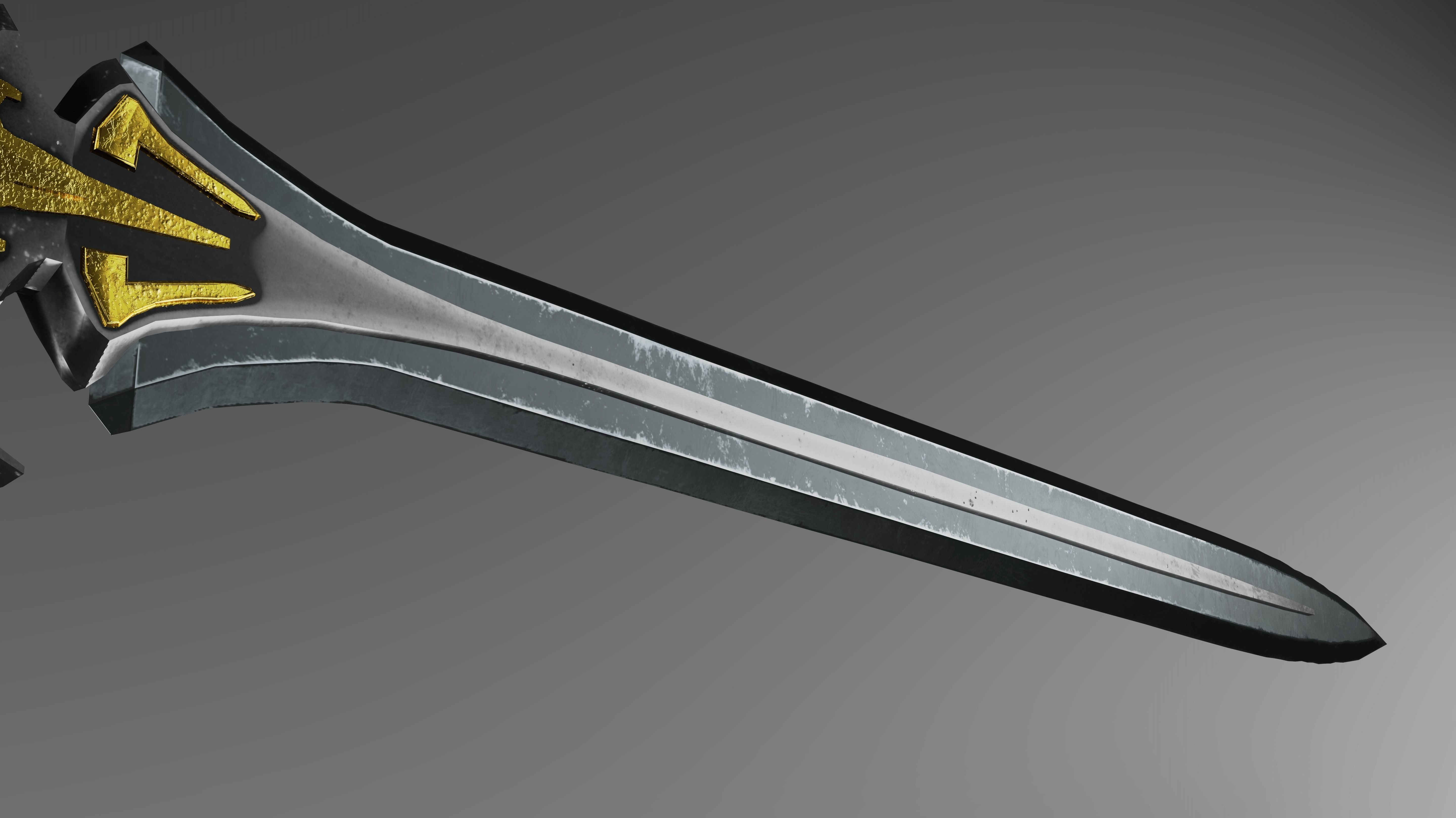 sword of life Low-poly 3D model_1