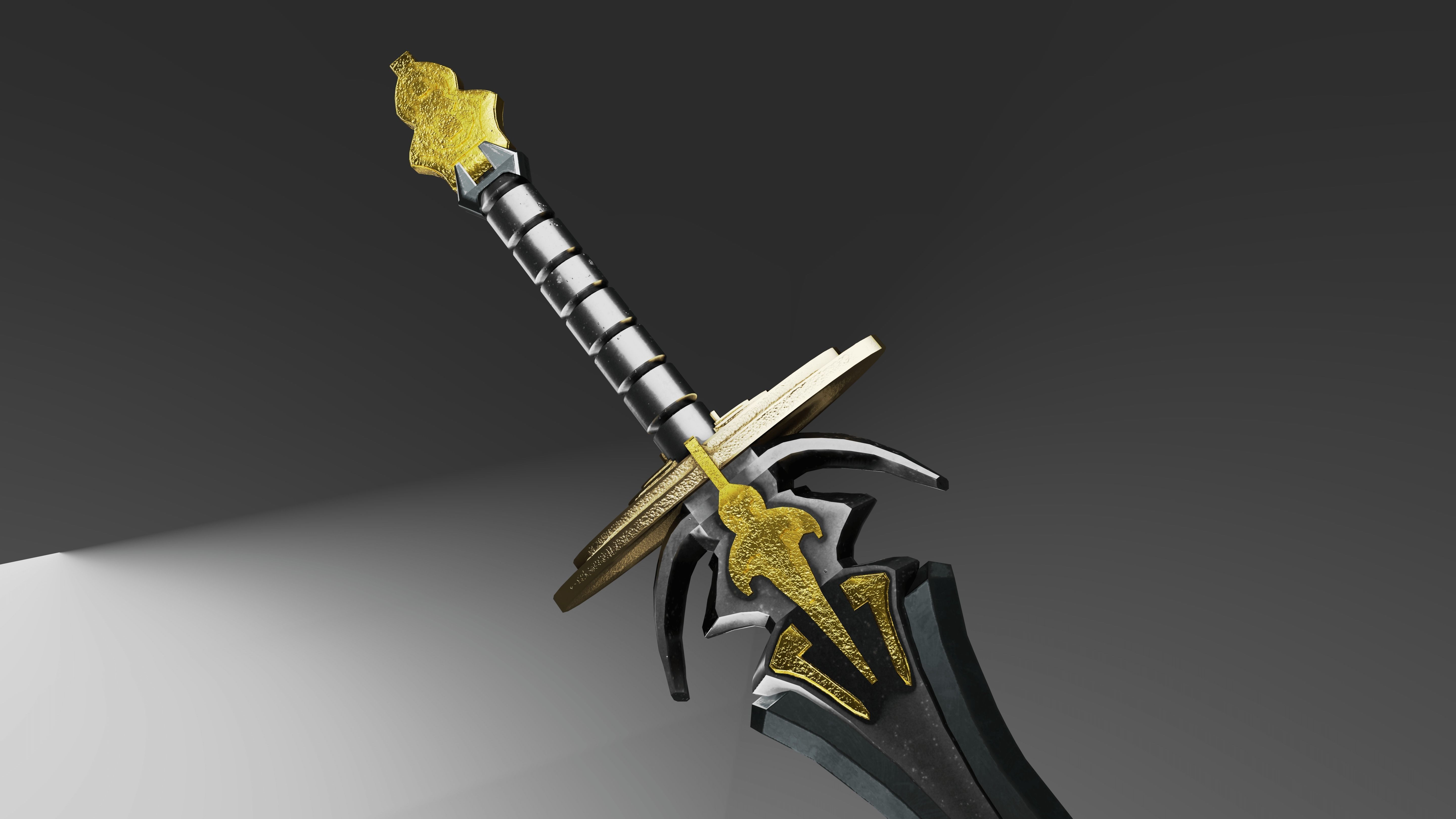 sword of life Low-poly 3D model_2
