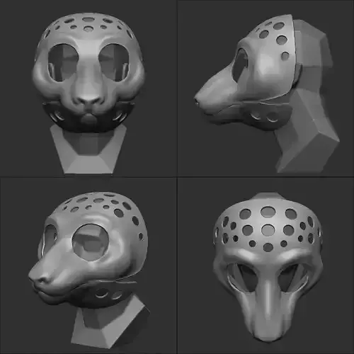 Fursuit Head Base Tiger Lion or Big Cat