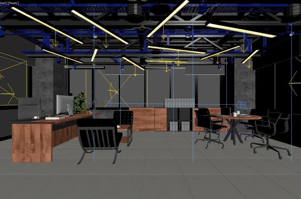 Office Design 3D model_3