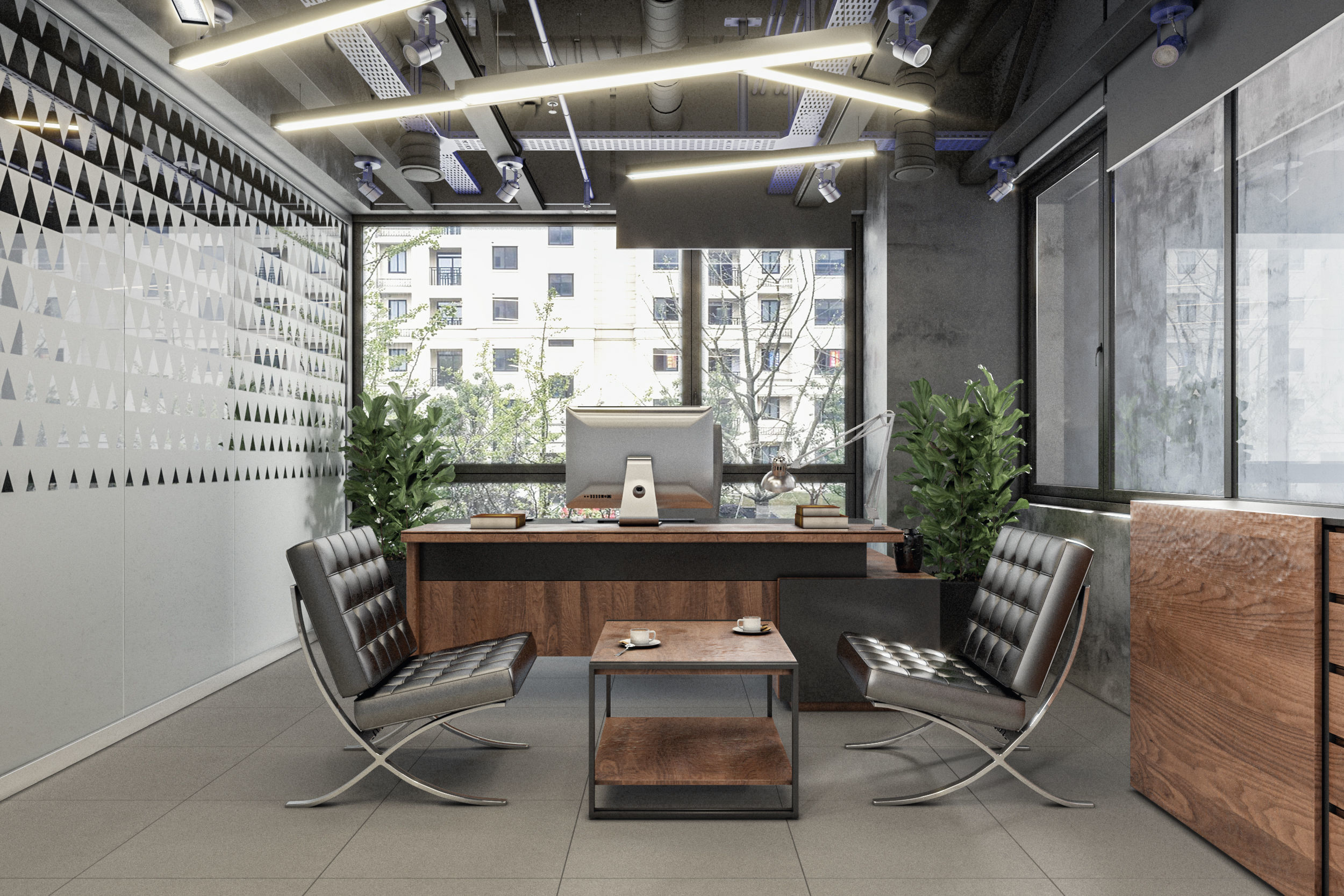 Office Design 3D model_1