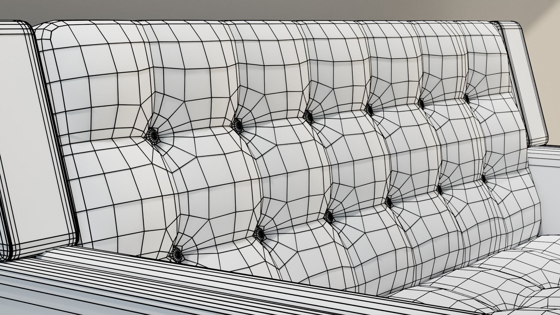 Sofa Set 10 Low-poly 3D model_19