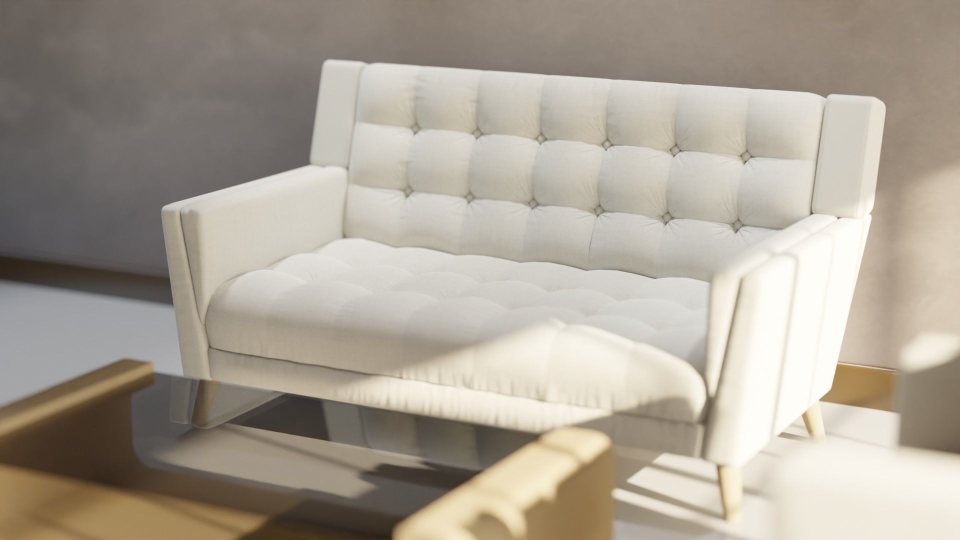Sofa Set 10 Low-poly 3D model_4