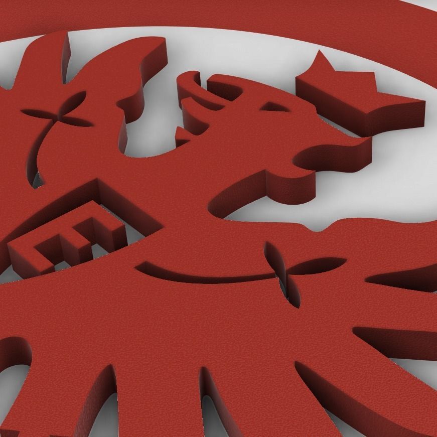 Eintracht Frankfurt Wall Sign 3D print model_4