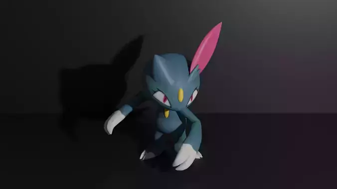 Sneasel pokemon 3D print model