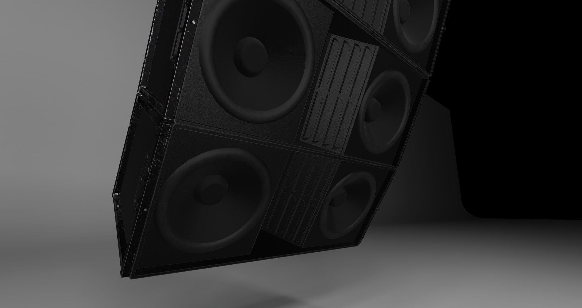 Banana Speakers v4 - BB4883 and BB4889 Low-poly 3D model_2