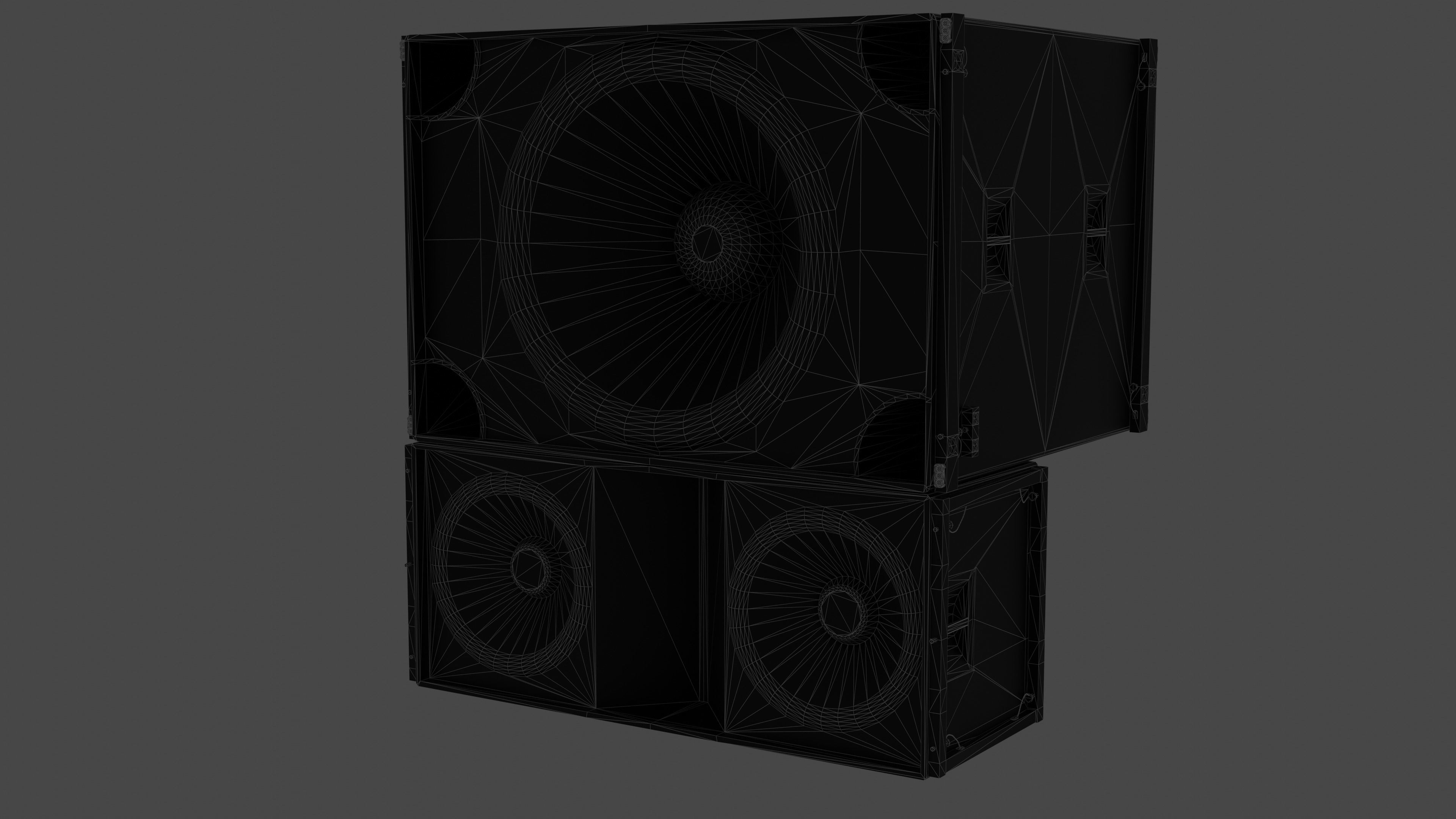 Banana Speakers v4 - BB4883 and BB4889 Low-poly 3D model_4