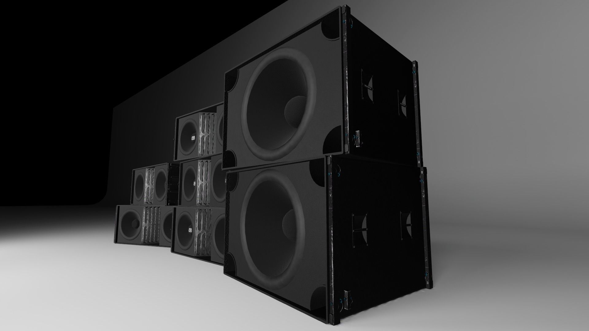 Banana Speakers v4 - BB4883 and BB4889 Low-poly 3D model_1