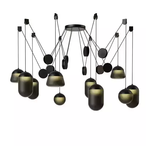 planets pendant lamp pc1243 pc1244 pc1245 by brokis 3D model