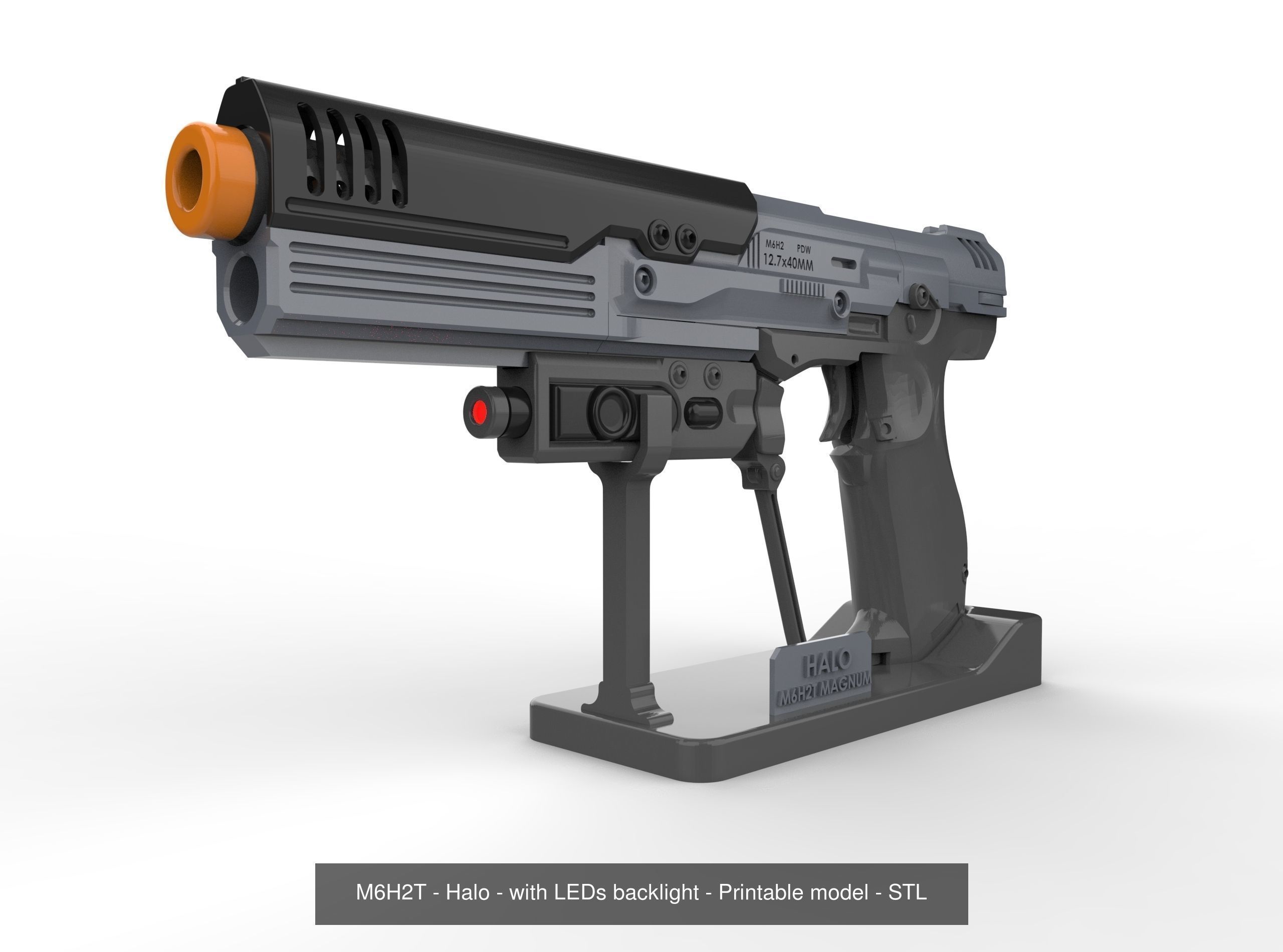 Halo - Pistols Set - 4 Printable models - STL - Personal Use 3D Model Collection_4