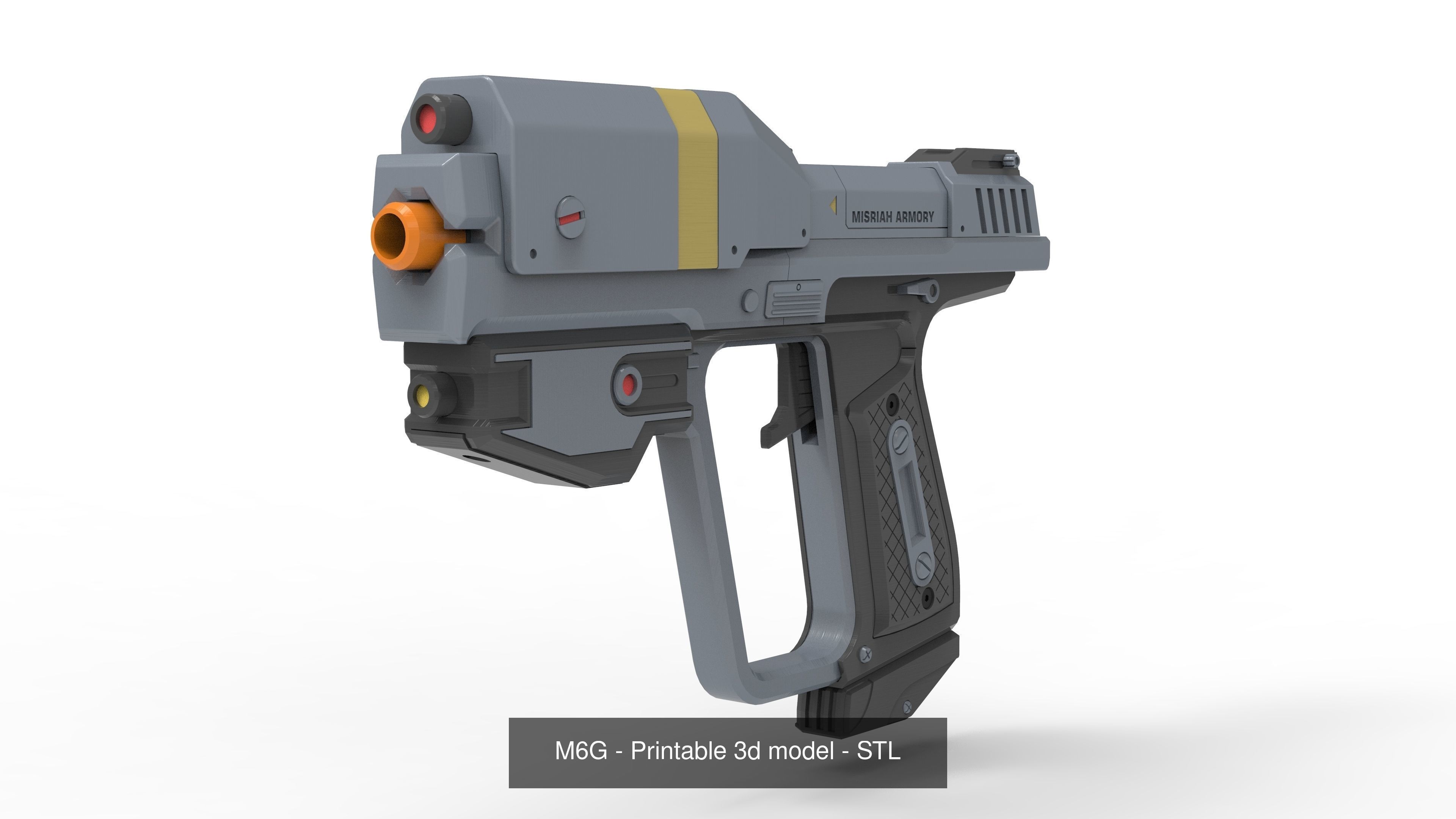 Halo - Pistols Set - 4 Printable models - STL - Personal Use 3D Model Collection_1