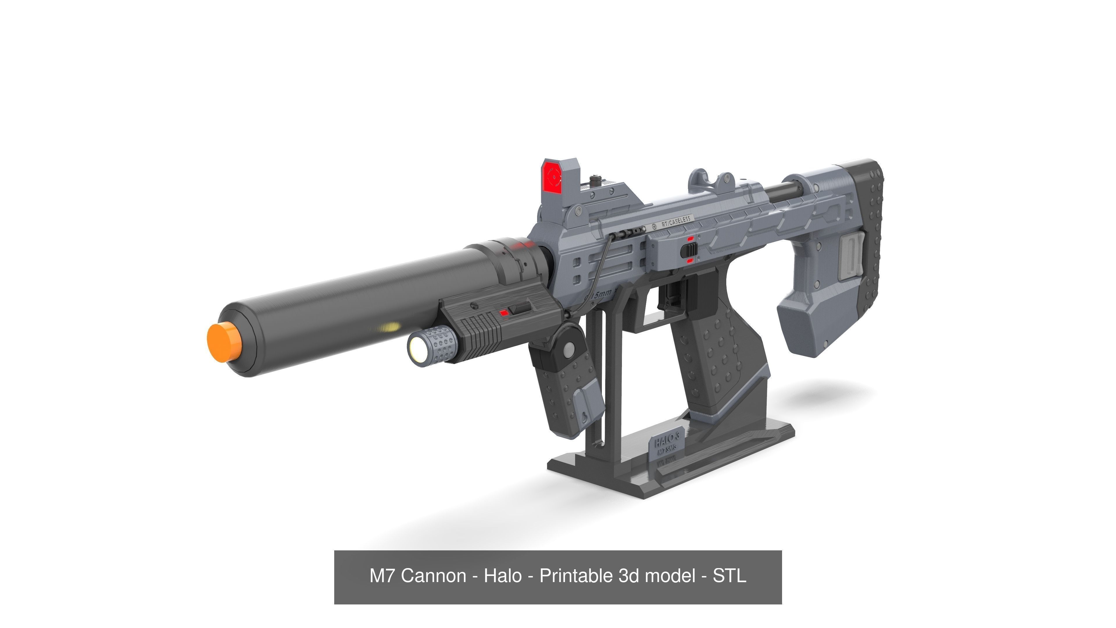 Halo - Rifles Set - 5 Printable models - STL - Personal Use 3D Model Collection_5