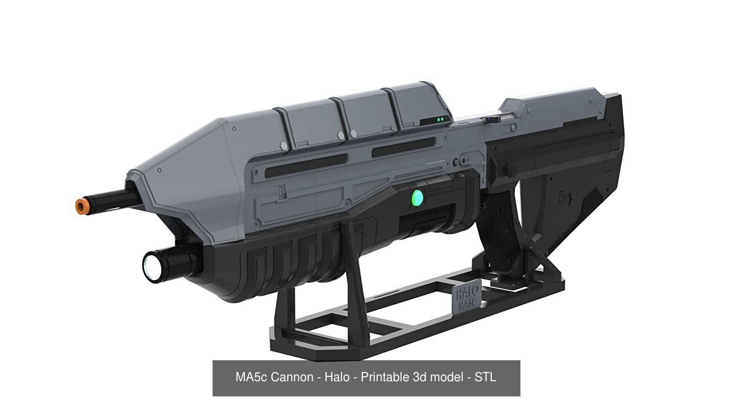 Halo - Rifles Set - 5 Printable models - STL - Personal Use 3D Model Collection_3