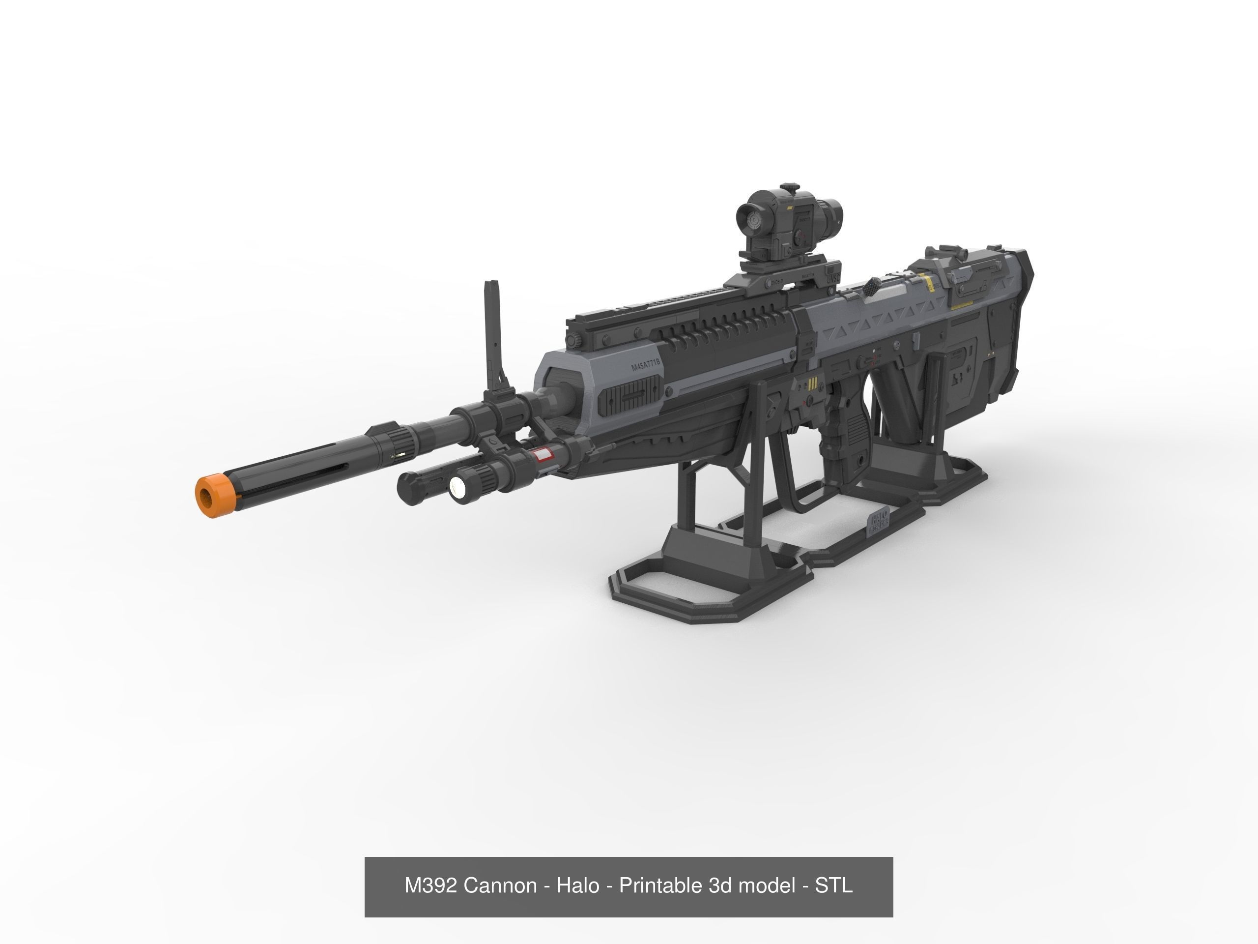 Halo - Rifles Set - 5 Printable models - STL - Personal Use 3D Model Collection_2