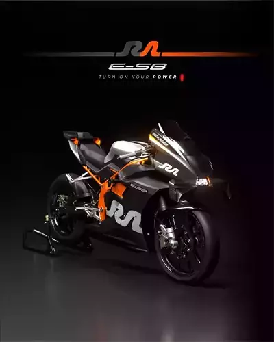SRA e-SB Electric Sportbike 3D model