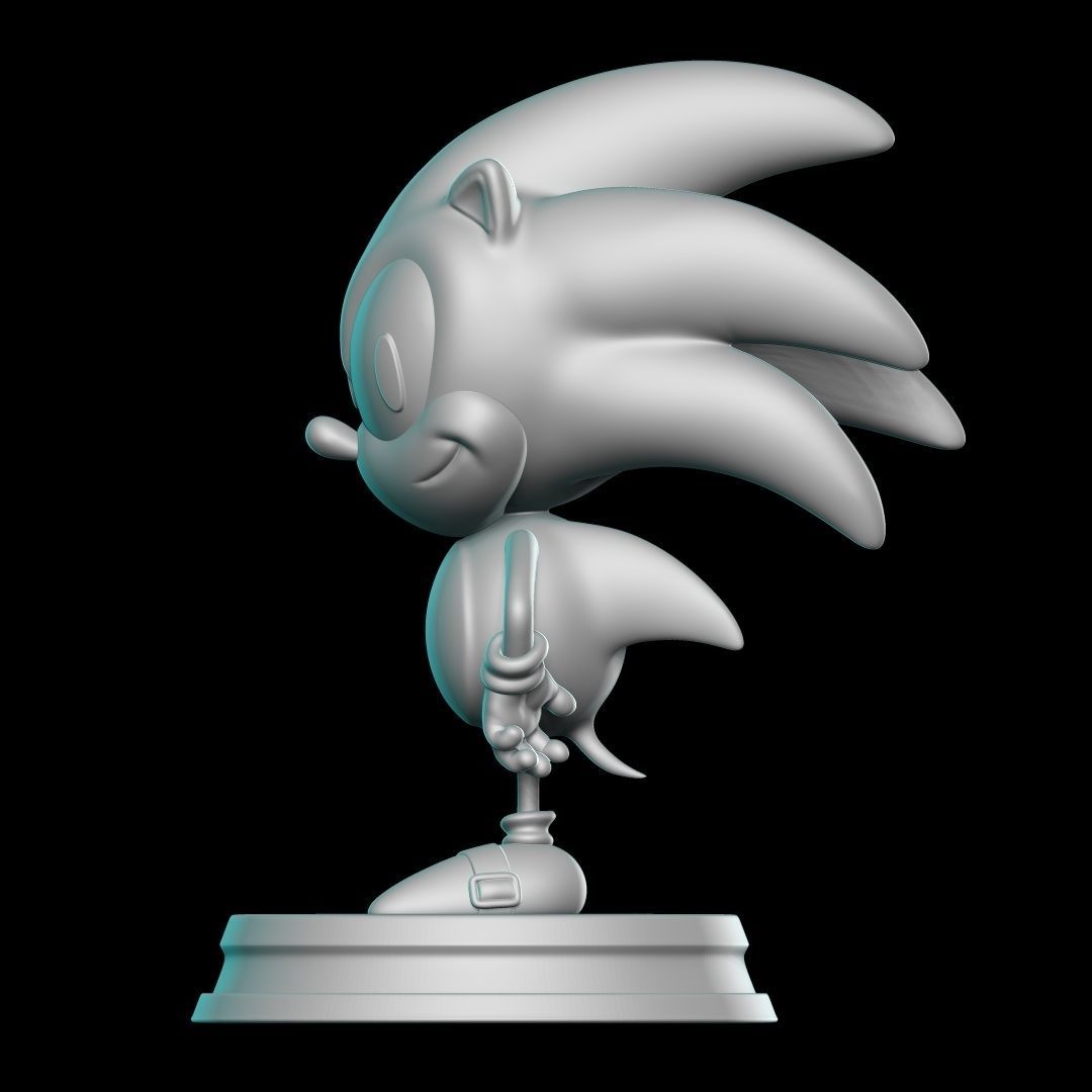 SONIC hedgehog figurine 3D print model_9