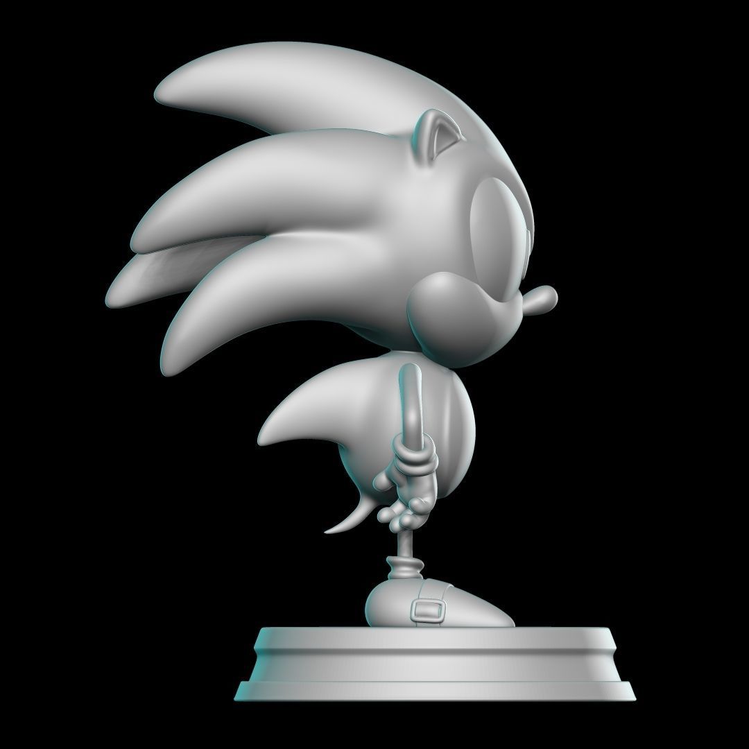 SONIC hedgehog figurine 3D print model_7