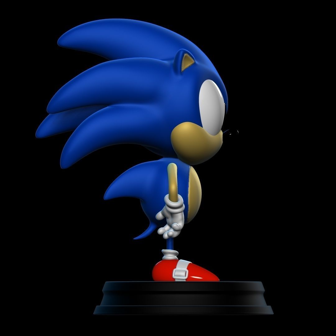SONIC hedgehog figurine 3D print model_2