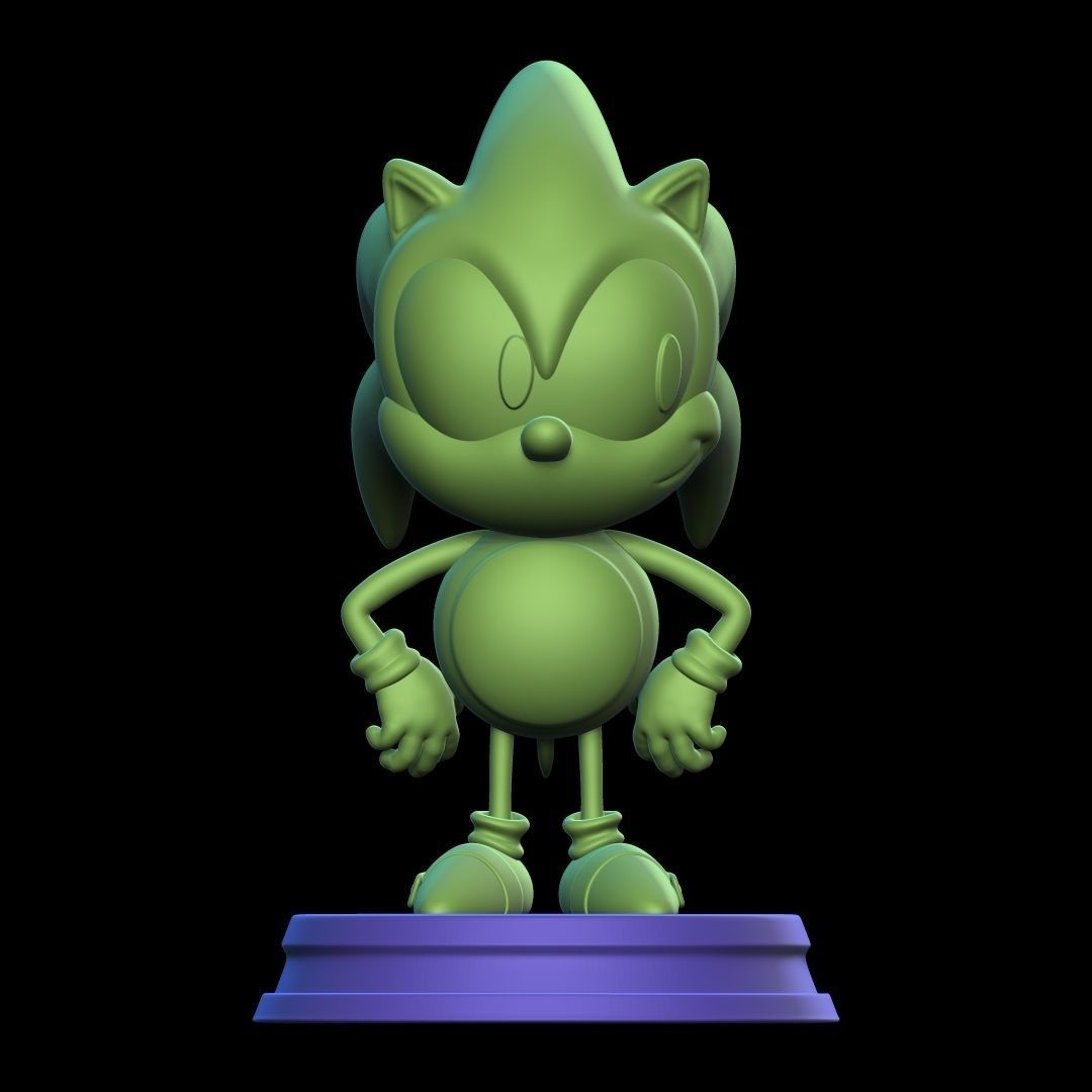 SONIC hedgehog figurine 3D print model_11