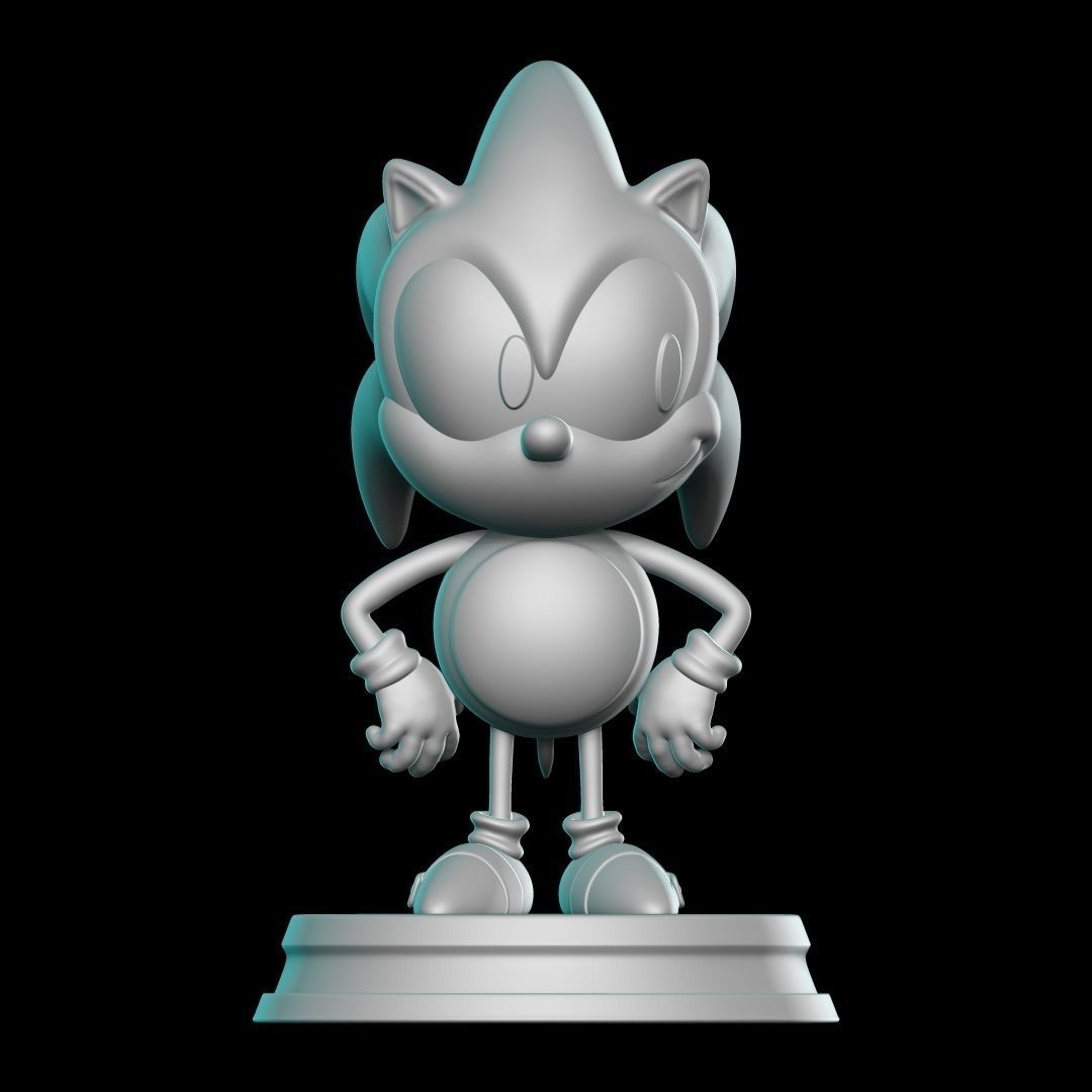 SONIC hedgehog figurine 3D print model_6
