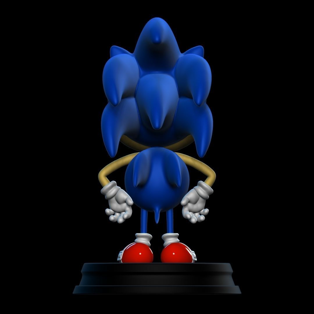 SONIC hedgehog figurine 3D print model_3