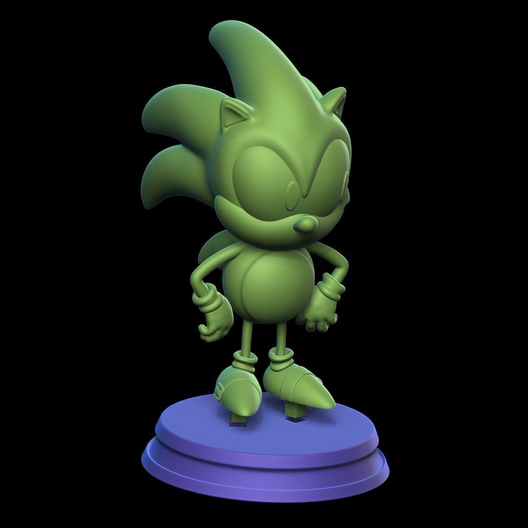 SONIC hedgehog figurine 3D print model_12