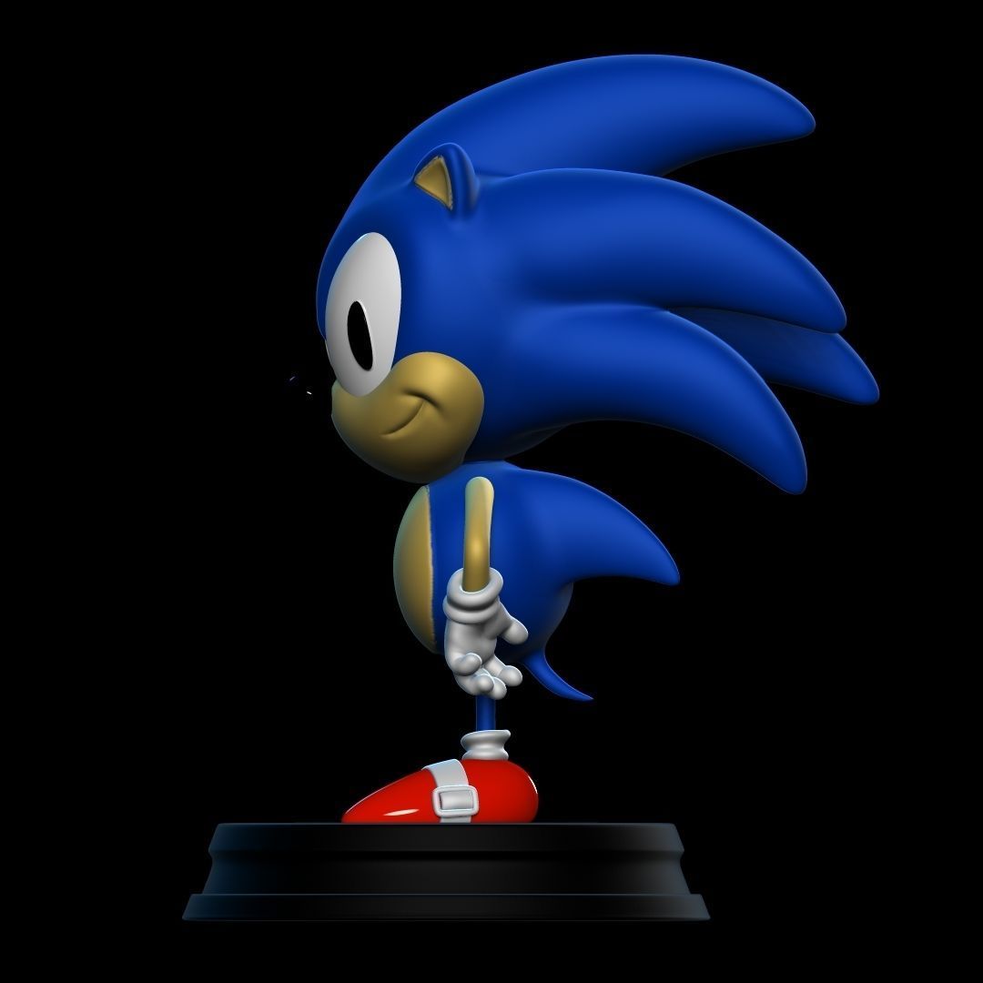 SONIC hedgehog figurine 3D print model_4