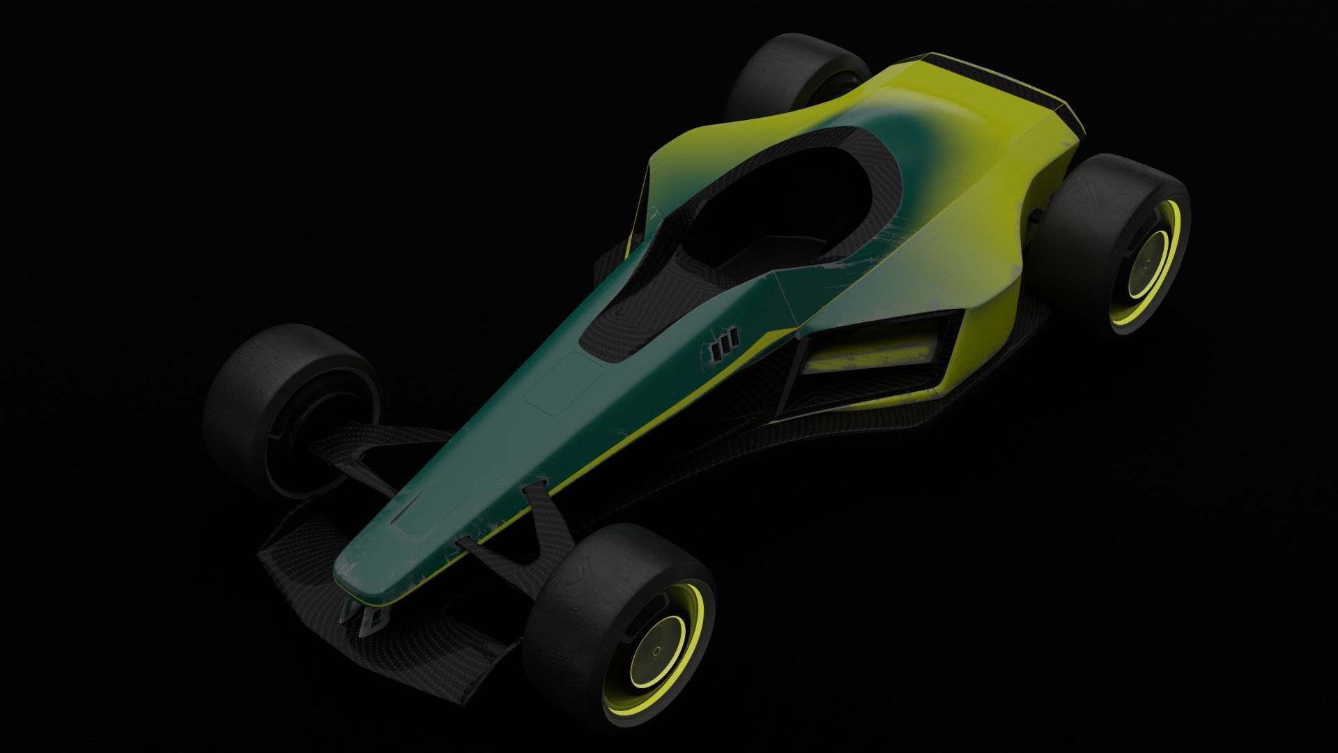 Trackmania car Low-poly 3D model_2