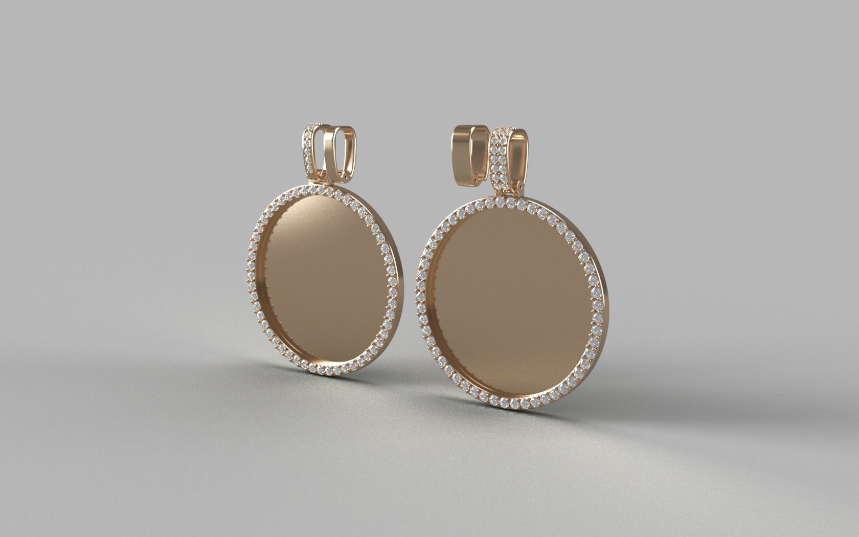 Picture Pendant Collection Pack 2 - Simple Diamond 3D print model_1