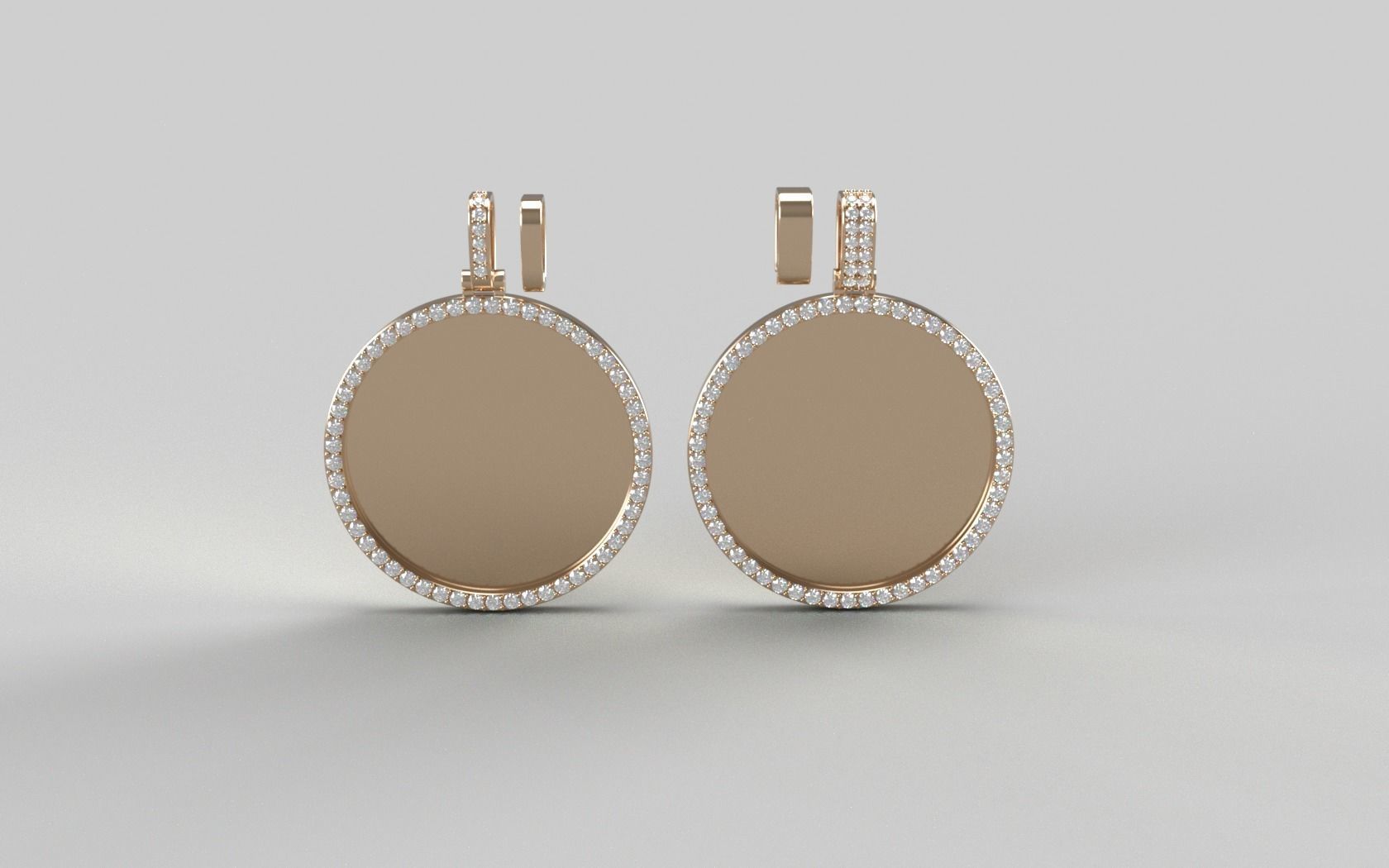 Picture Pendant Collection Pack 2 - Simple Diamond 3D print model_2