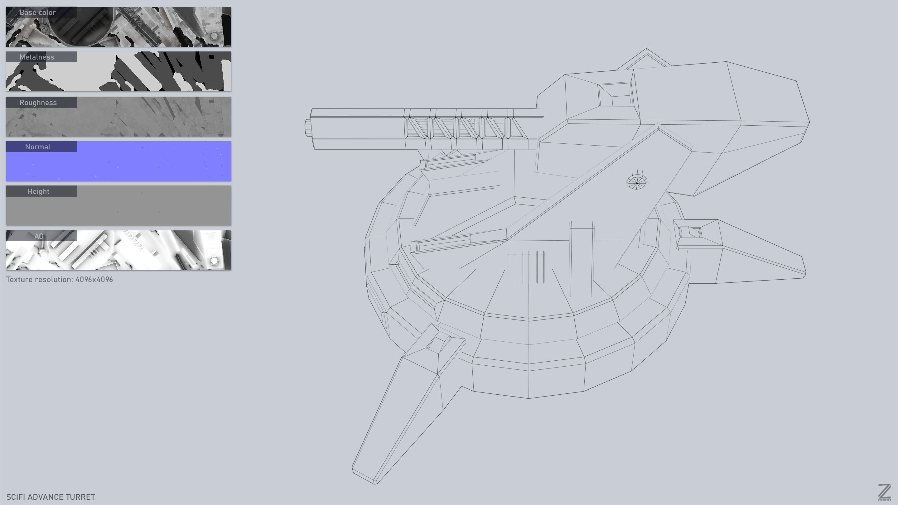 Scifi advance turret collection _8