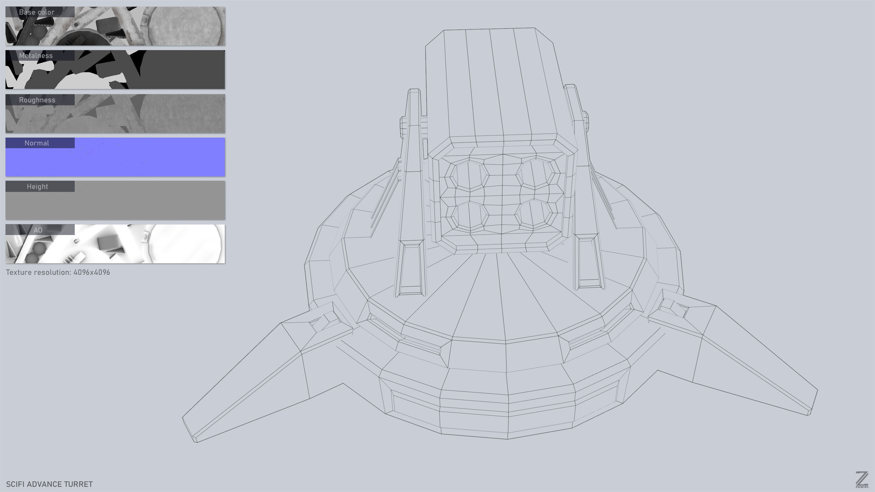 Scifi advance turret collection _10