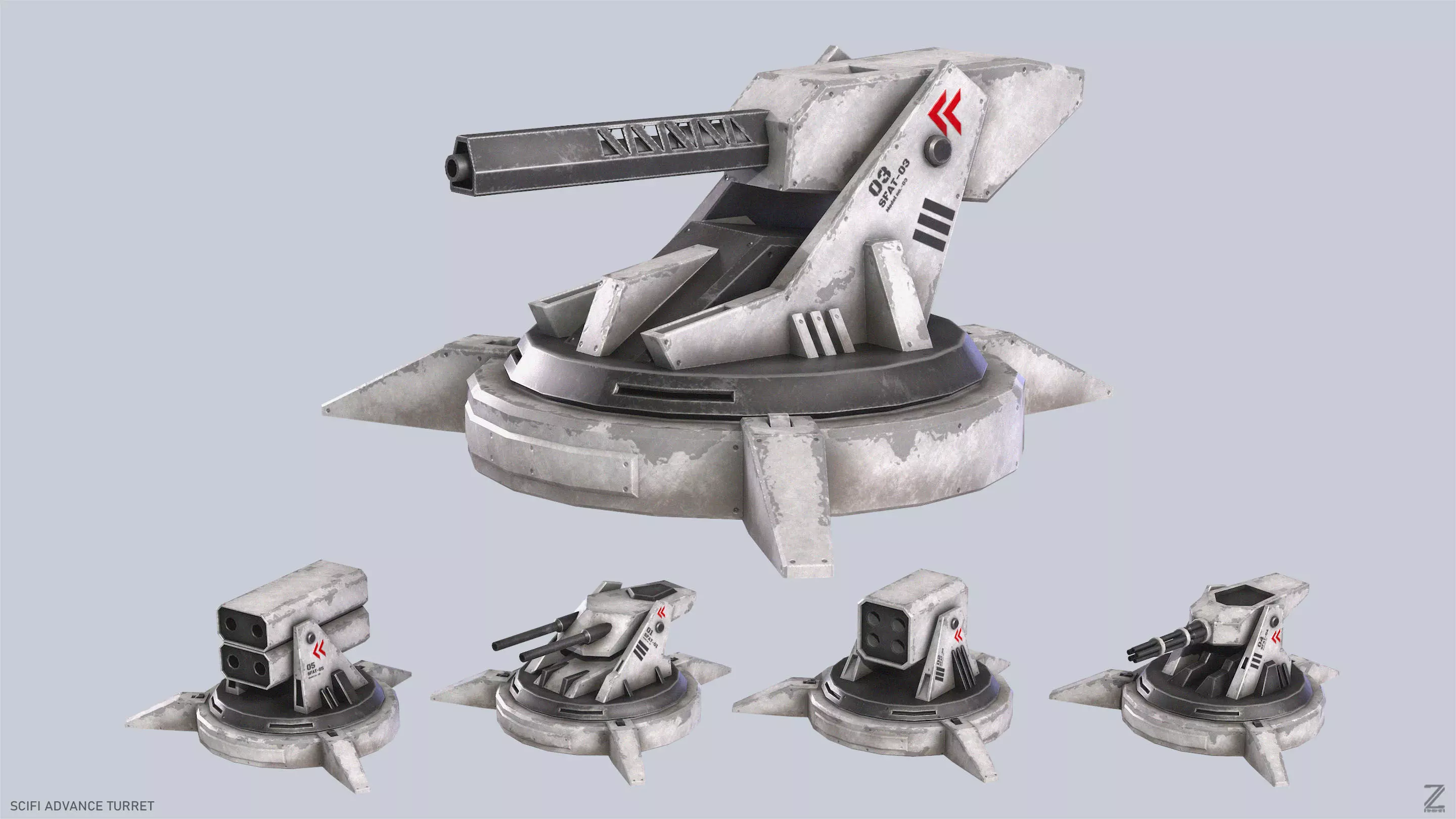 Scifi advance turret collection _0