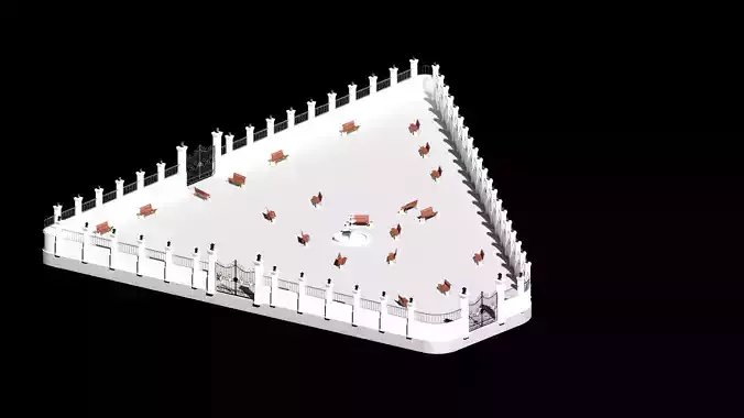 Park model triangular structure