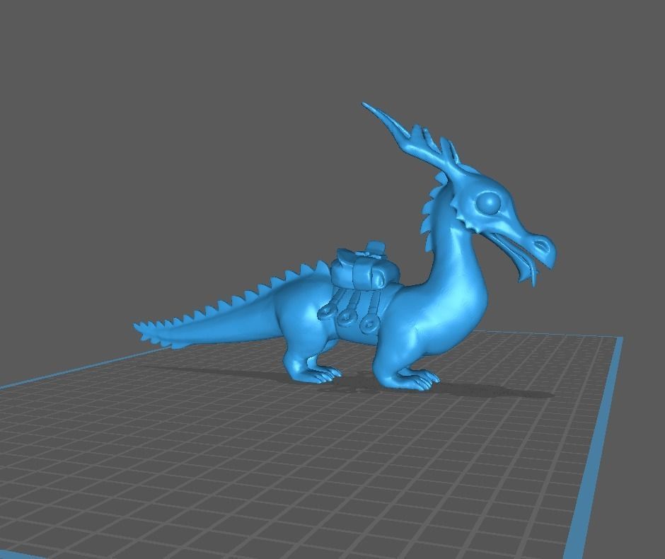 Osky the Ottragon Courier DOTA 2 3D Model 3D print model_1