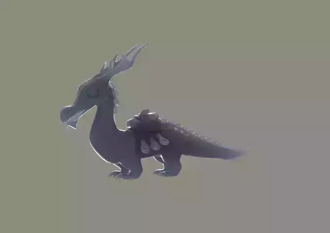 Osky the Ottragon Courier DOTA 2 3D Model