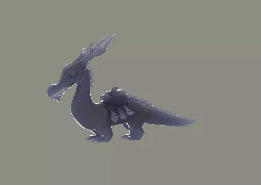 Osky the Ottragon Courier DOTA 2 3D Model 3D print model_0