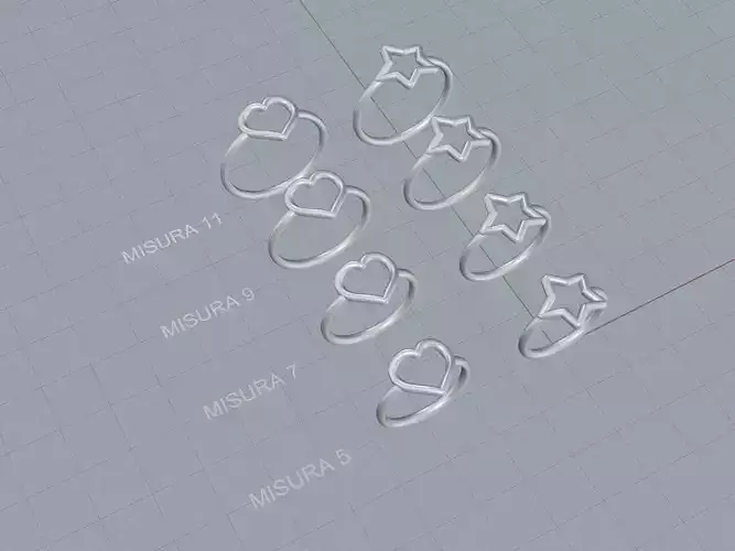 Minimalist design rings