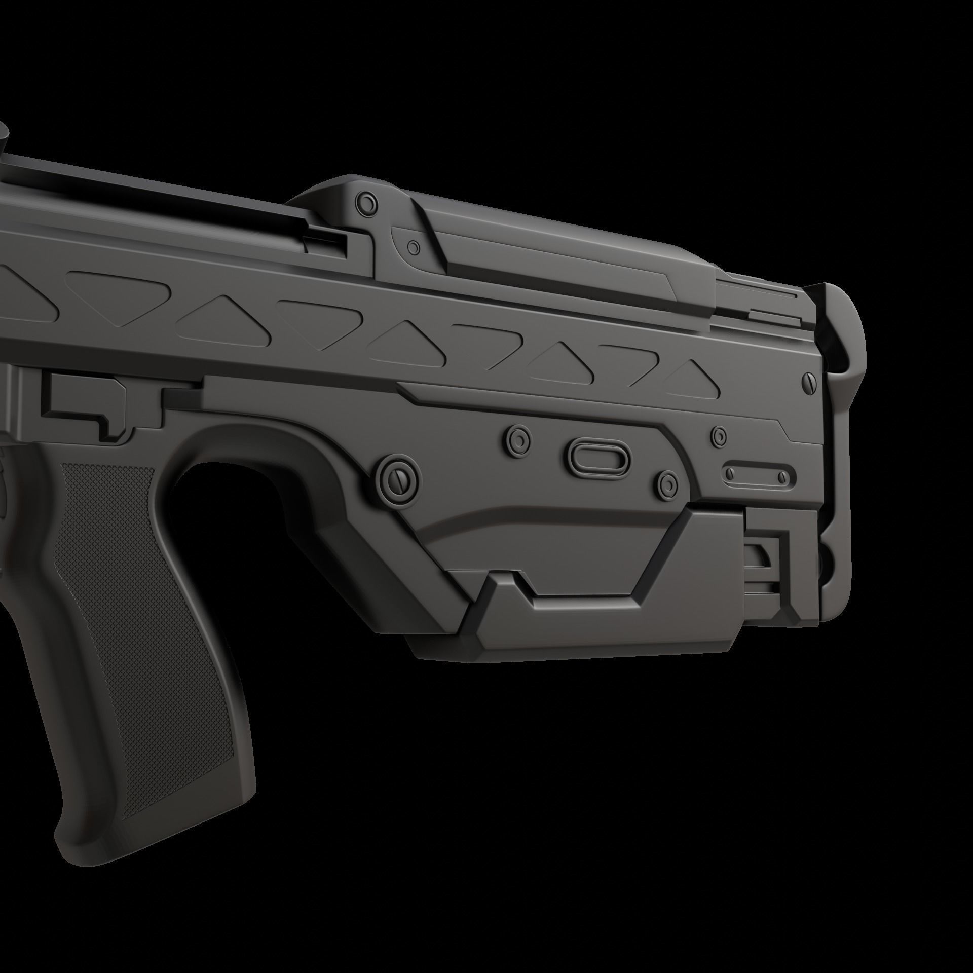 Halo BR55 battle rifle prop Halo Series Video game Halo 5 3D print model_10