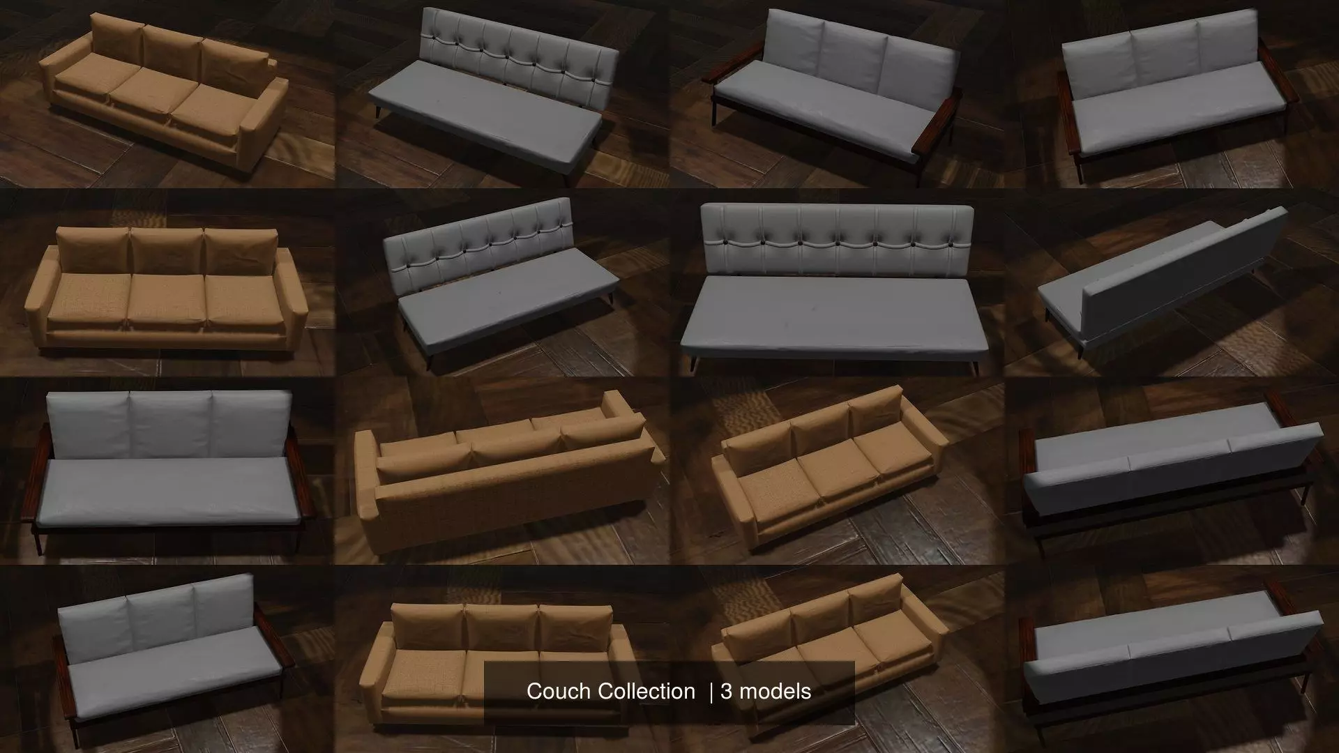 Couch Collection set of different sofas _0