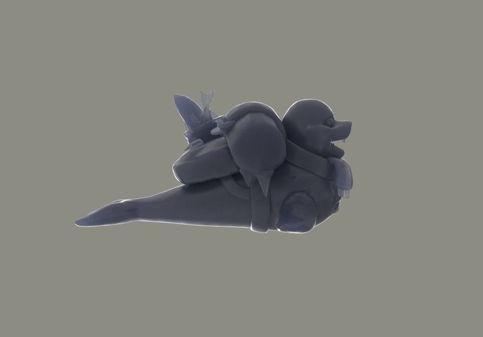 Serac the Seal Courier DOTA 2 3D Model 3D print model_2