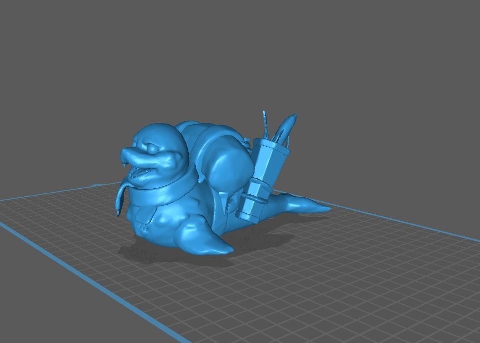 Serac the Seal Courier DOTA 2 3D Model 3D print model_1