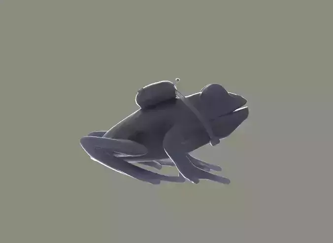 Skip the Delivery Frog Courier DOTA 2 3D Model