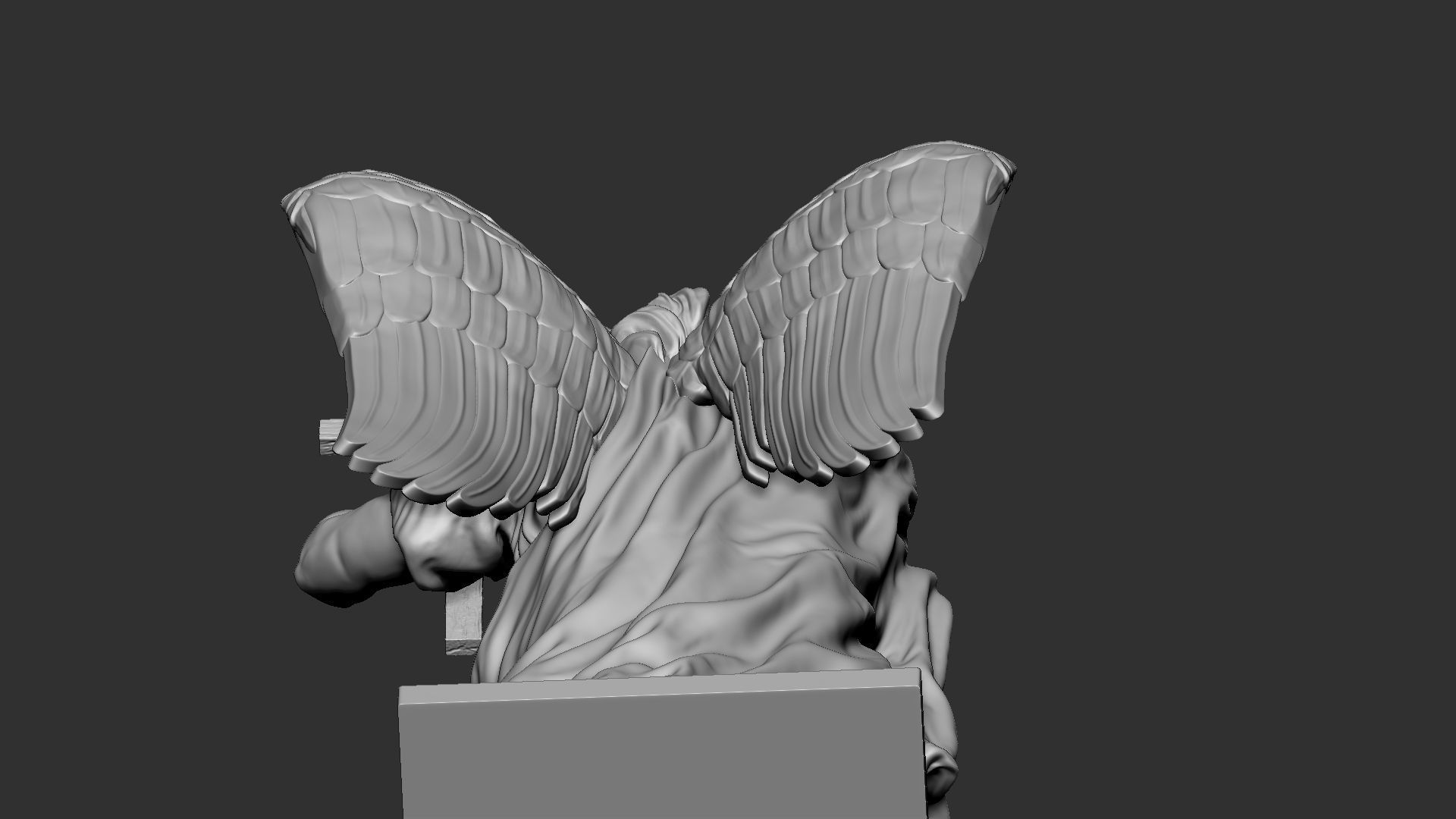 Angel statue 01 3D print model_18