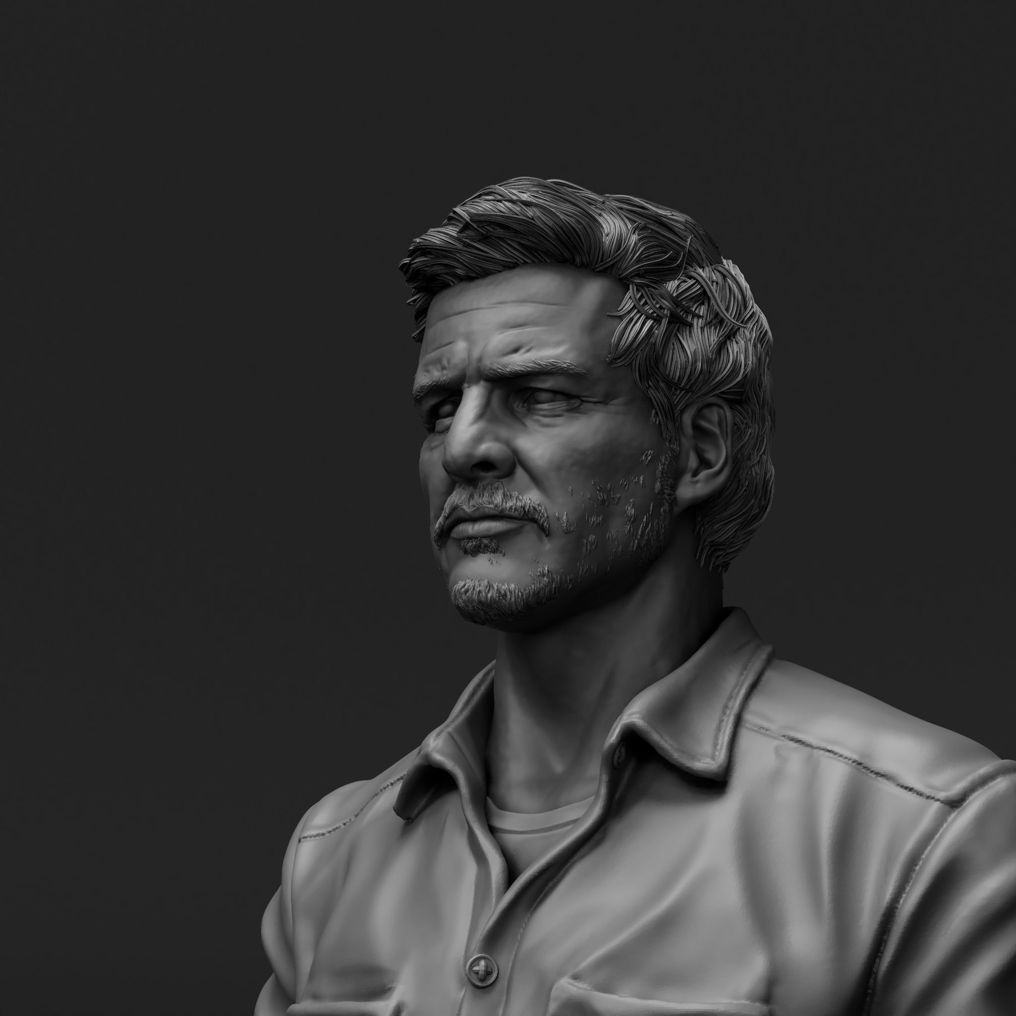 Pedro Pascal - Joel - The Last of Us 3D print model_13