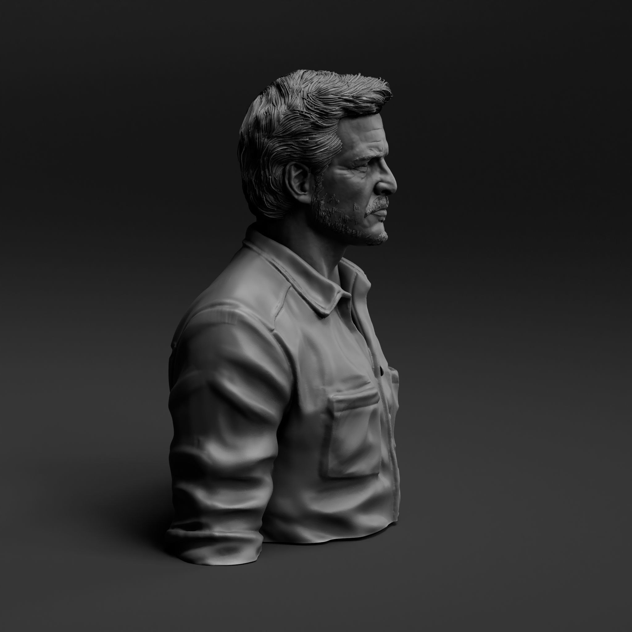 Pedro Pascal - Joel - The Last of Us 3D print model_4